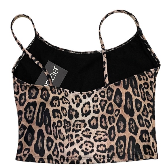 Onzie Leopard Belle Cami Crop Top, Size S/M - Picture 10 of 10